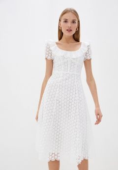 Платье Polo Ralph Lauren. Цвет: белый. Сезон: Весна-лето 2020.