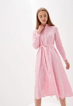 Платье Polo Ralph Lauren. Цвет: розовый. Сезон: Весна-лето 2019.